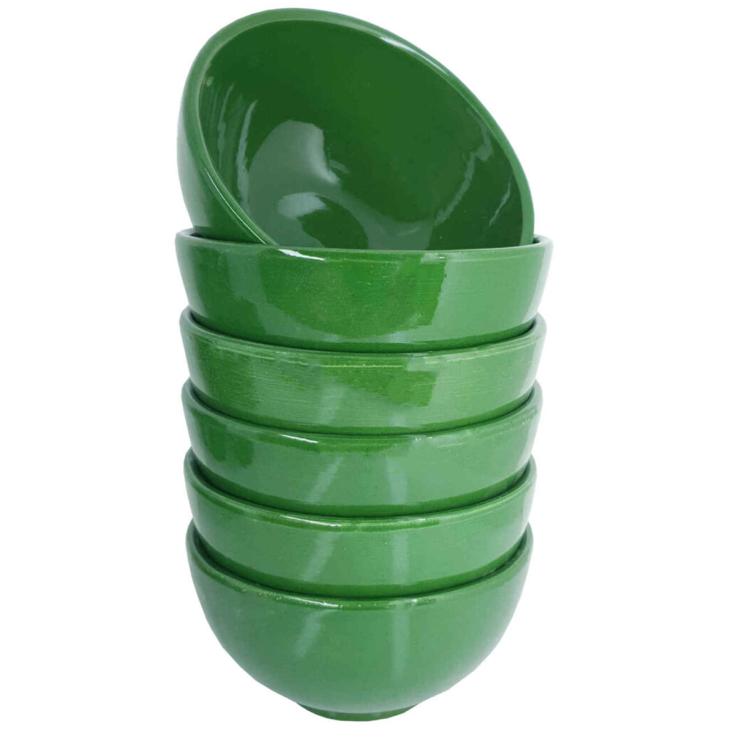 Bol Dizi Traditionnel en Poterie - Pour Abgoosht, Yaourts, Soupes et Nouilles (Ensemble de 6)