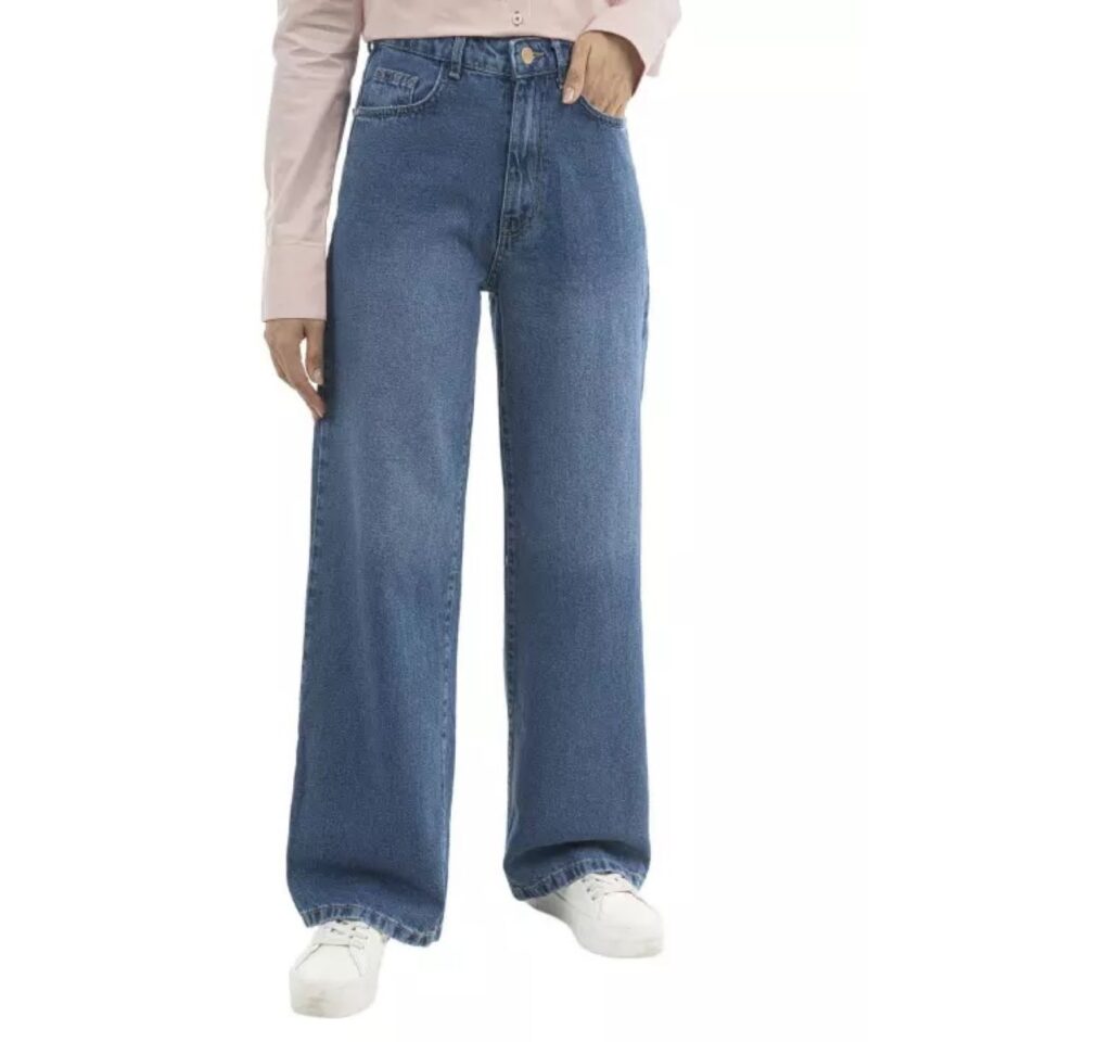 Confort absolu : jean ample pour un style décontracté et élégant