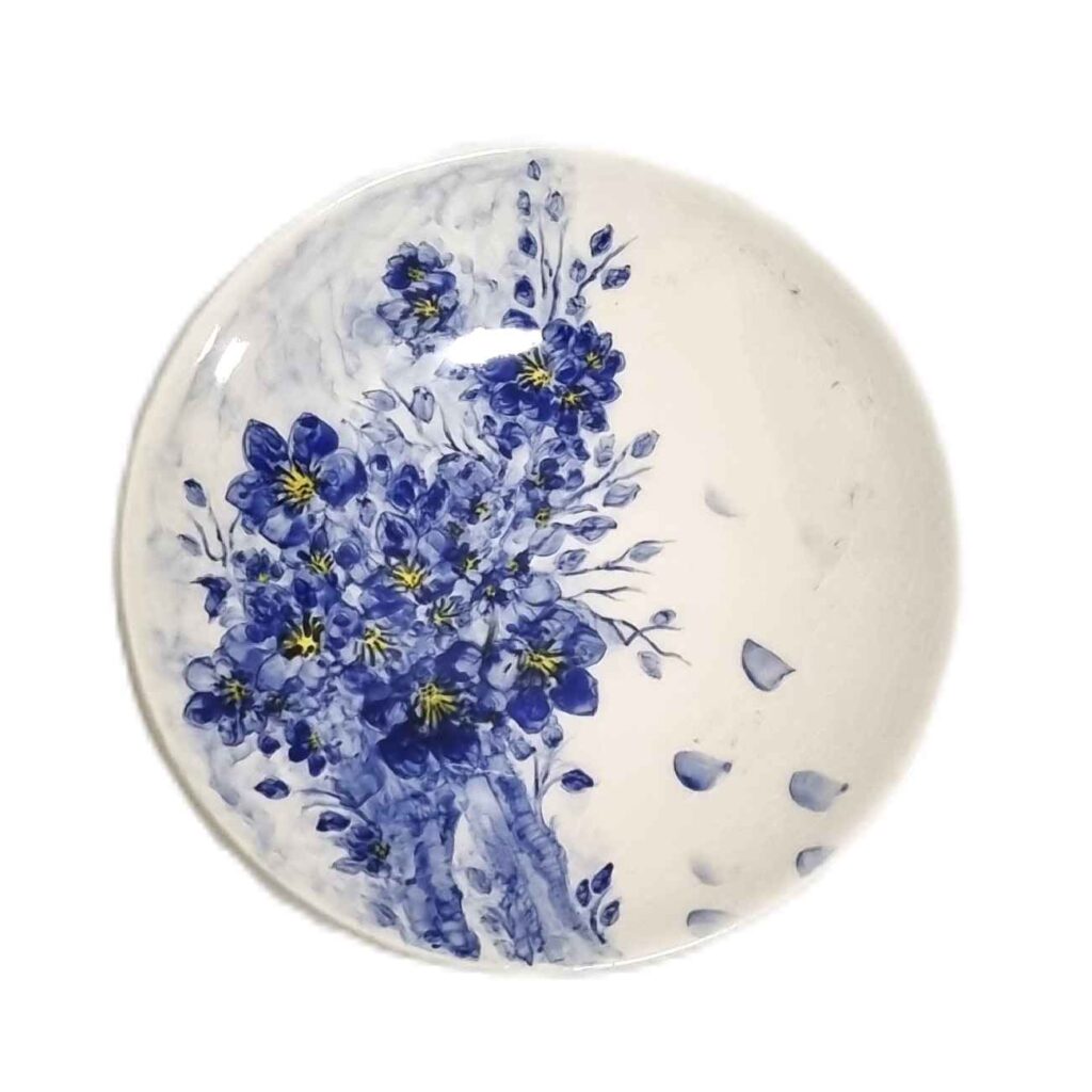 Assiette en céramique blanche - Compatible micro-ondes et lave-vaisselle - Magnifiquement conçue