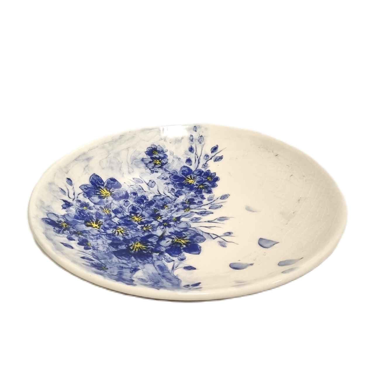 Assiette en céramique blanche – Compatible micro-ondes et lave-vaisselle – Magnifiquement conçue