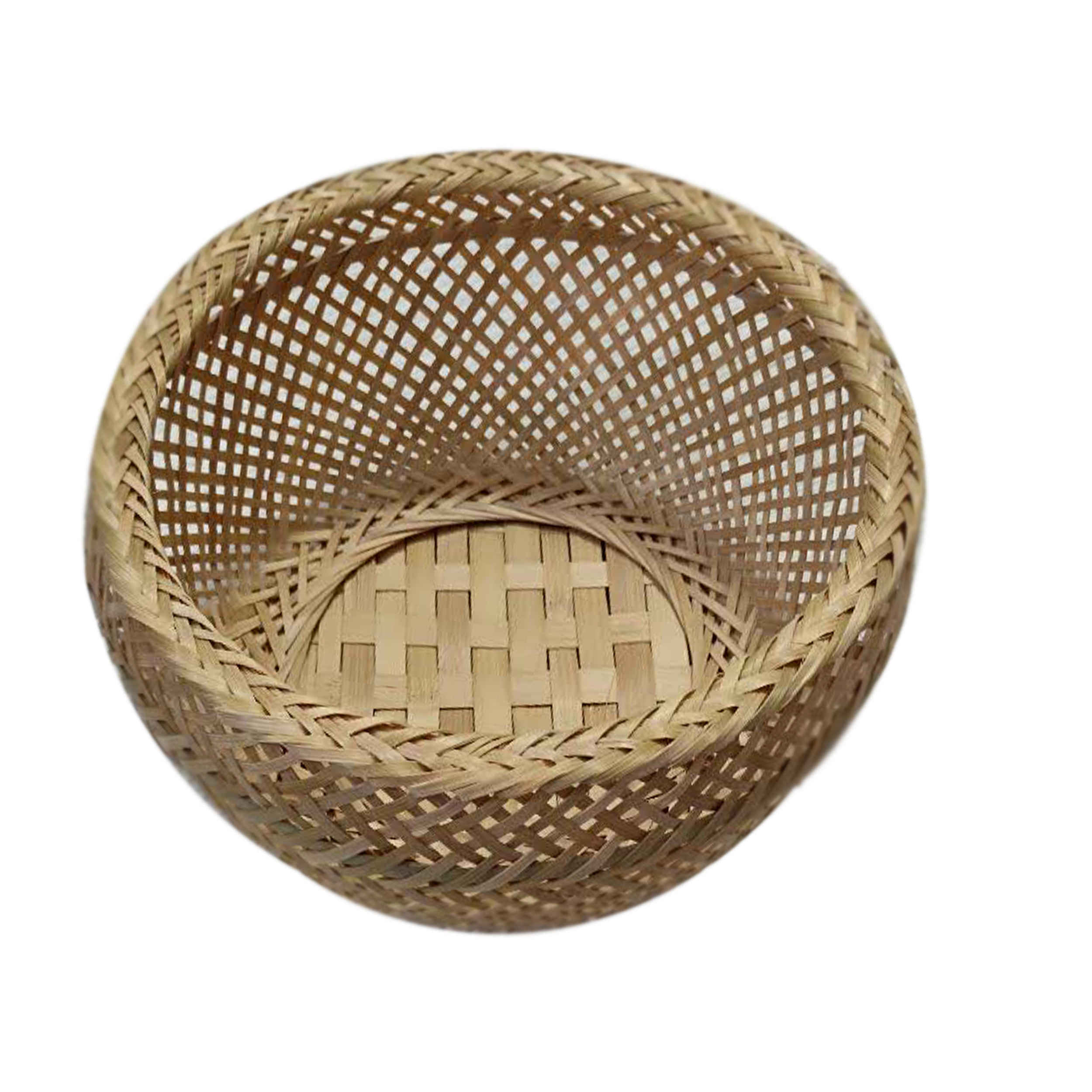 Panier en osier tissé avec design en bambou – Solutions de rangement au décor stylé