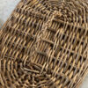 Panier en osier tissé à la main avec couvercle - Parfait pour l’organisation à la maison