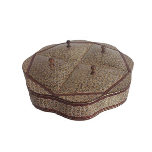 Coupelle à Bonbons Khatam Kari en Bois – Une Pièce Maîtresse pour Votre Intérieur