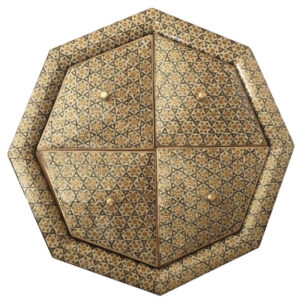 Coupelle à Bonbons Khatam Kari en Bois – Cadeau Parfait pour Toute Occasion et Décoration d’Intérieur