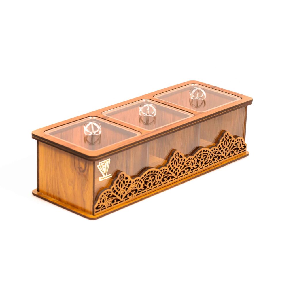 Boîte organisatrice en bois pour sachets de thé Idéale pour le comptoir de cuisine et en cadeau