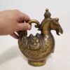 Flacon à eau de rose en laiton antique – Pour cérémonies traditionnelles parfumées