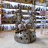 Ensemble de figurines astronautes 2 pièces avec porte-livres - Pièce décorative unique et stylée