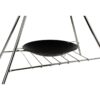 Ensemble de Cuisine en Fonte pour Camping avec Trépied, Grille et Poêle - Kit Ultime de Cuisine en Plein Air, 3 pièces