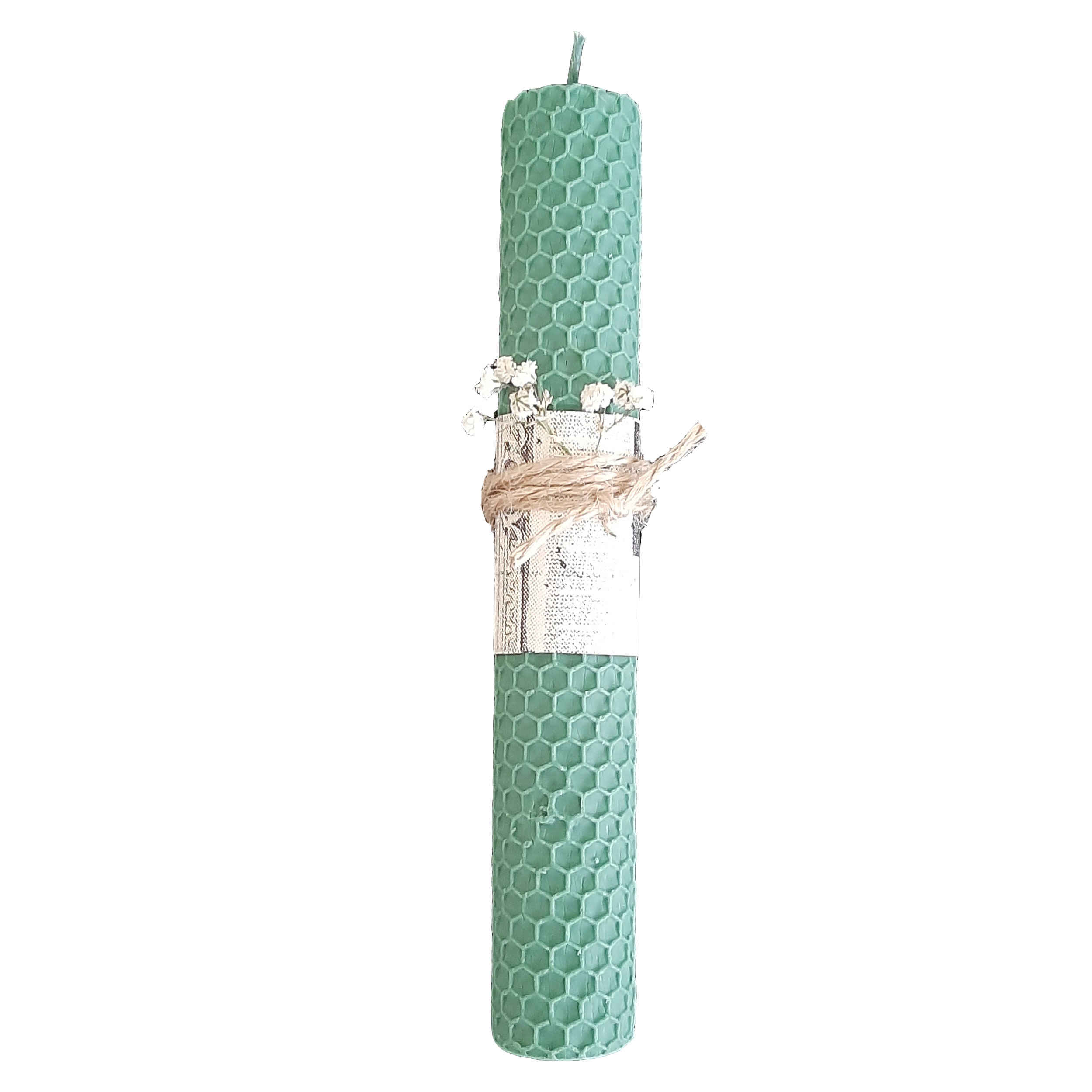 Bougie pilier en cire d'abeille - Écologique & naturelle, parfaite pour tous les styles de vie