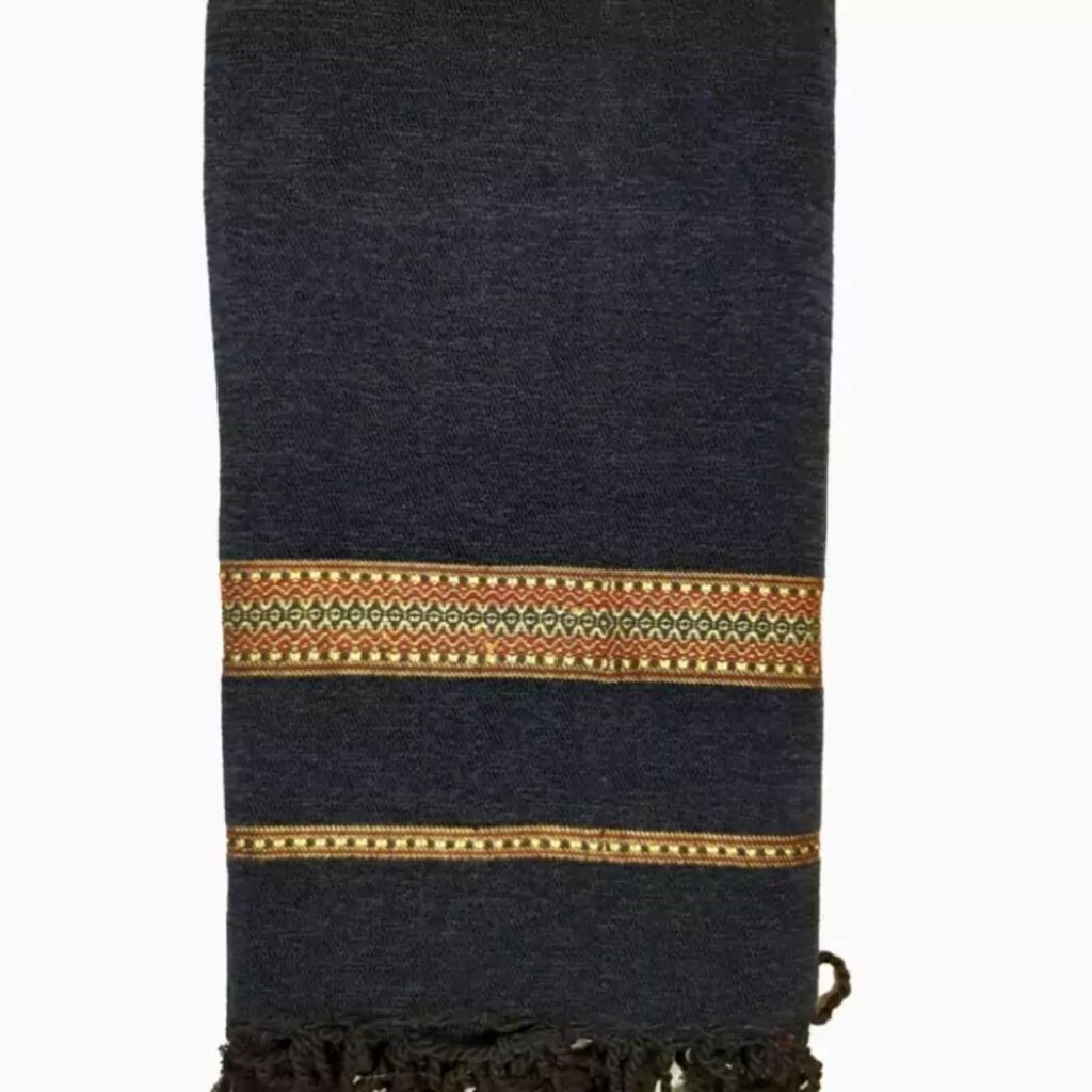 Couverture afghane en velours – 100 % laine pour un confort ultime