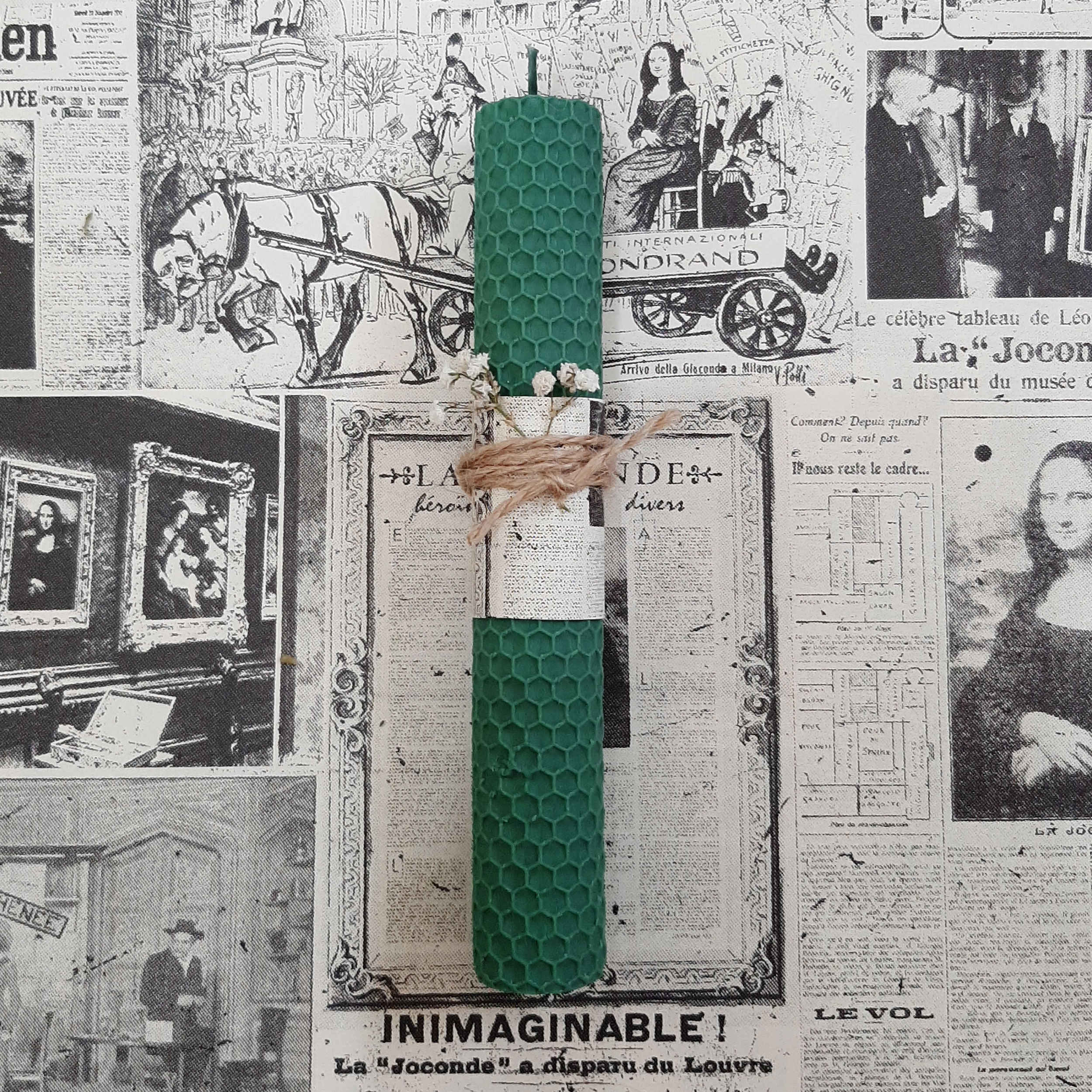 Bougie pilier en cire d’abeille – Écologique & naturelle, parfaite pour tous les styles de vie