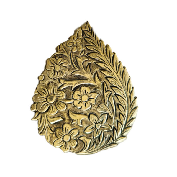 Broche en laiton pour femme – Chic & Lux avec Design Printemps en doré