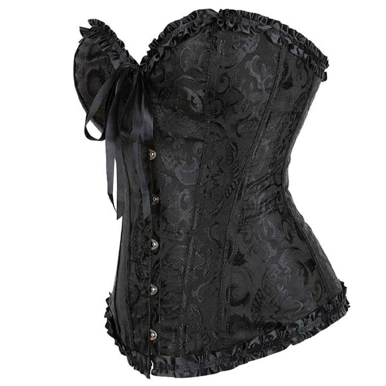 Bustier corset – Basque burlesque à baleines