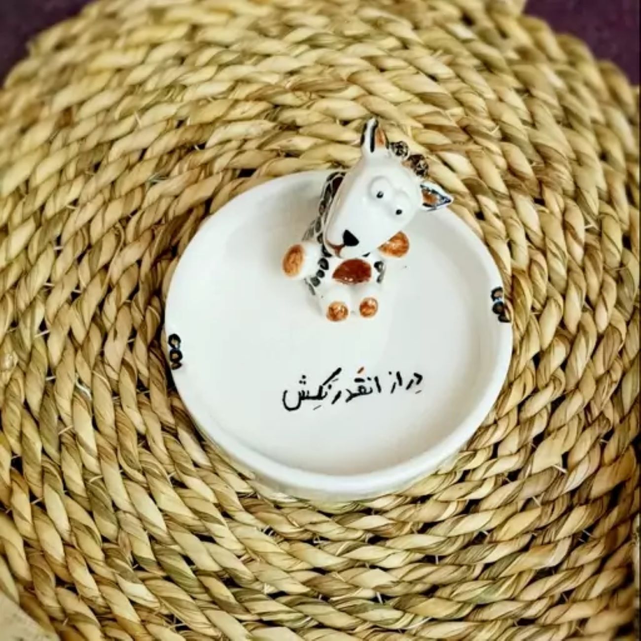 Cendrier en céramique – Accessoire fait main élégant et fonctionnel pour la maison