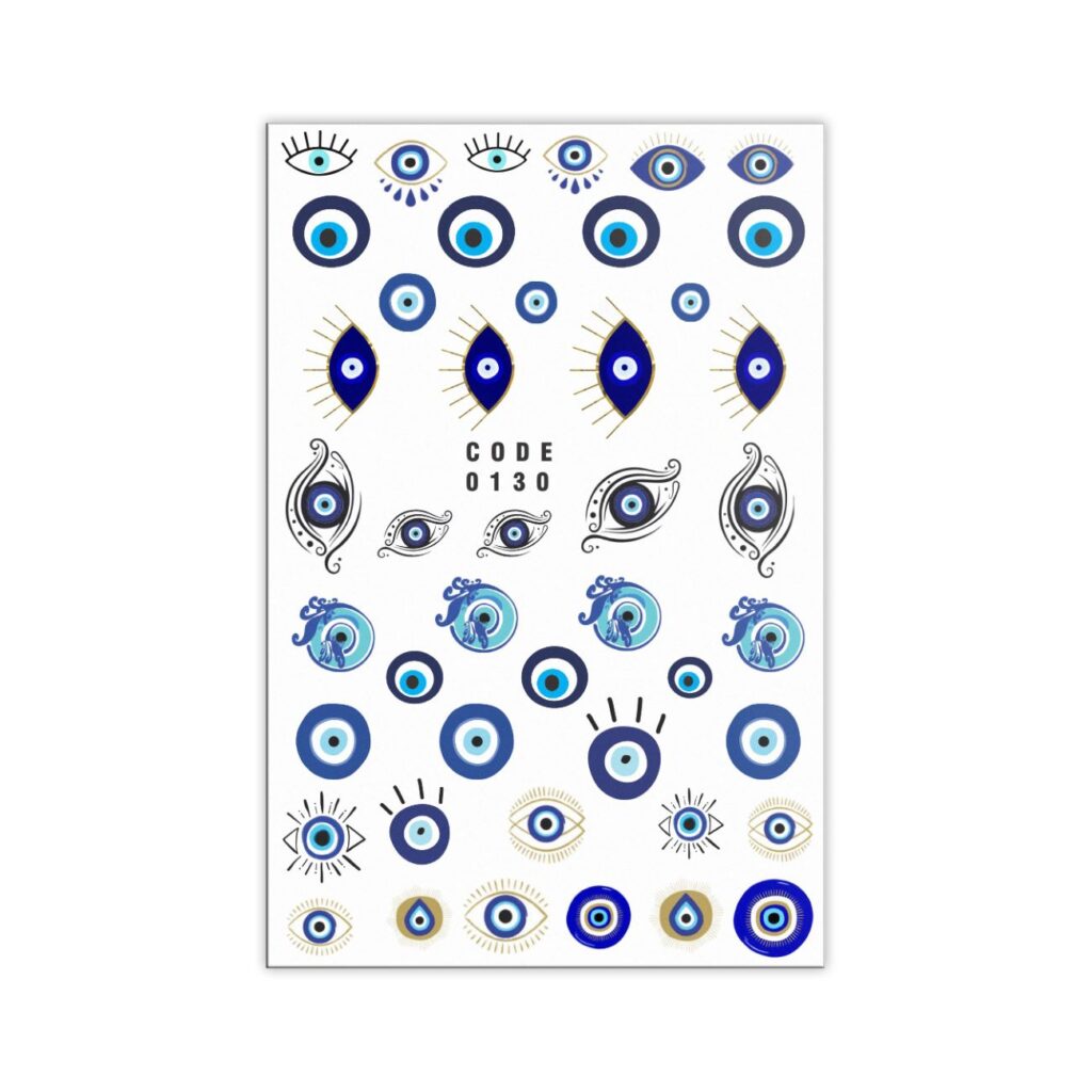Autocollants pour ongles Mauvais Œil – Un look audacieux et charmant (3 pièces)