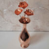Fleur en Cuivre Décorative – Symbolisme, Beauté et Art Floral Culturel pour Décoration de Maison (x3)