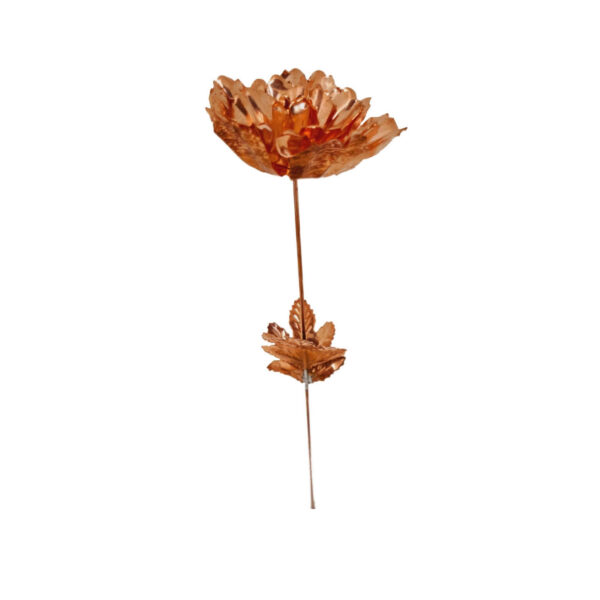 Fleur en Cuivre Décorative – Symbolisme, Beauté et Art Floral Culturel pour Décoration de Maison (x3)