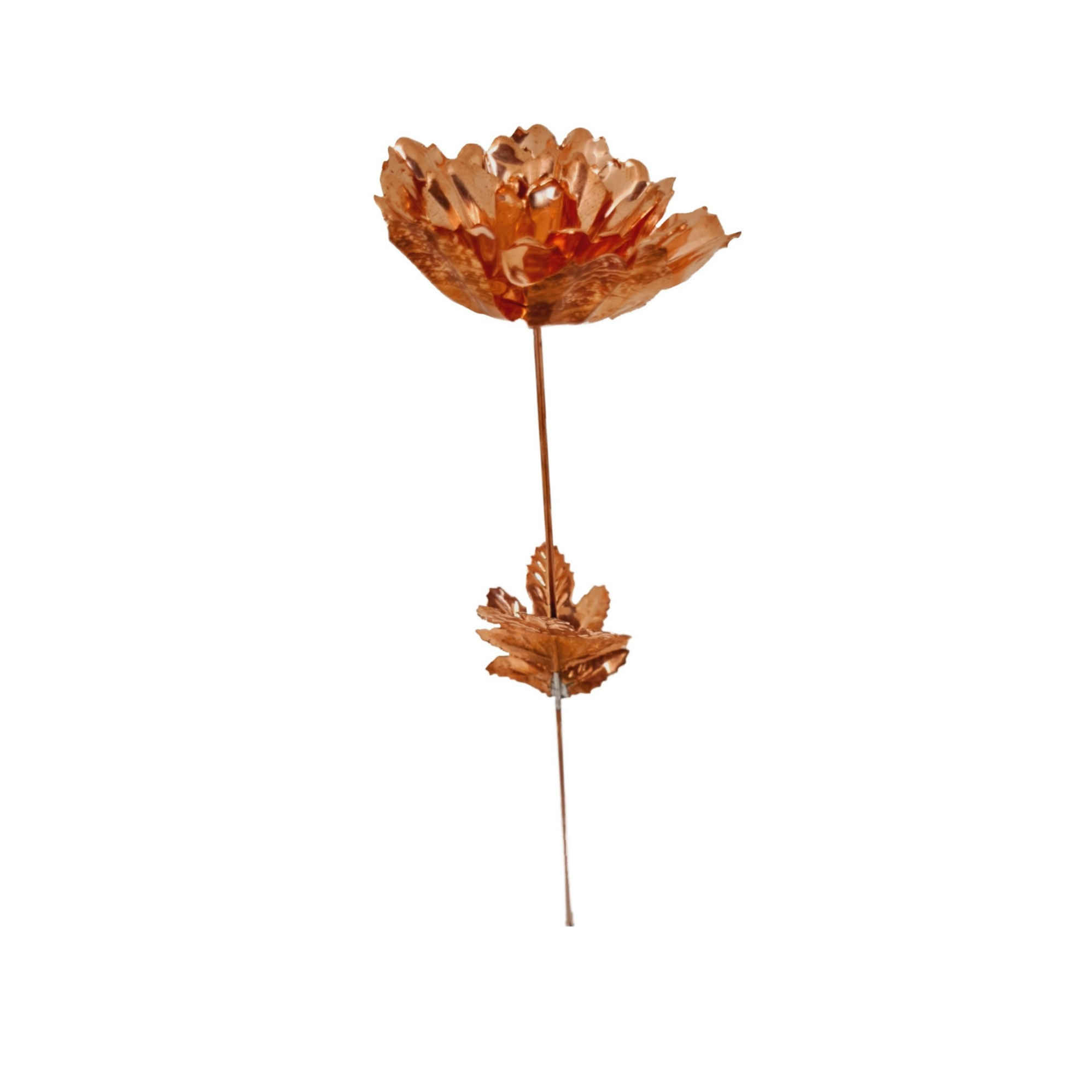 Fleur en Cuivre Décorative – Symbolisme, Beauté et Art Floral Culturel pour Décoration de Maison (x3)