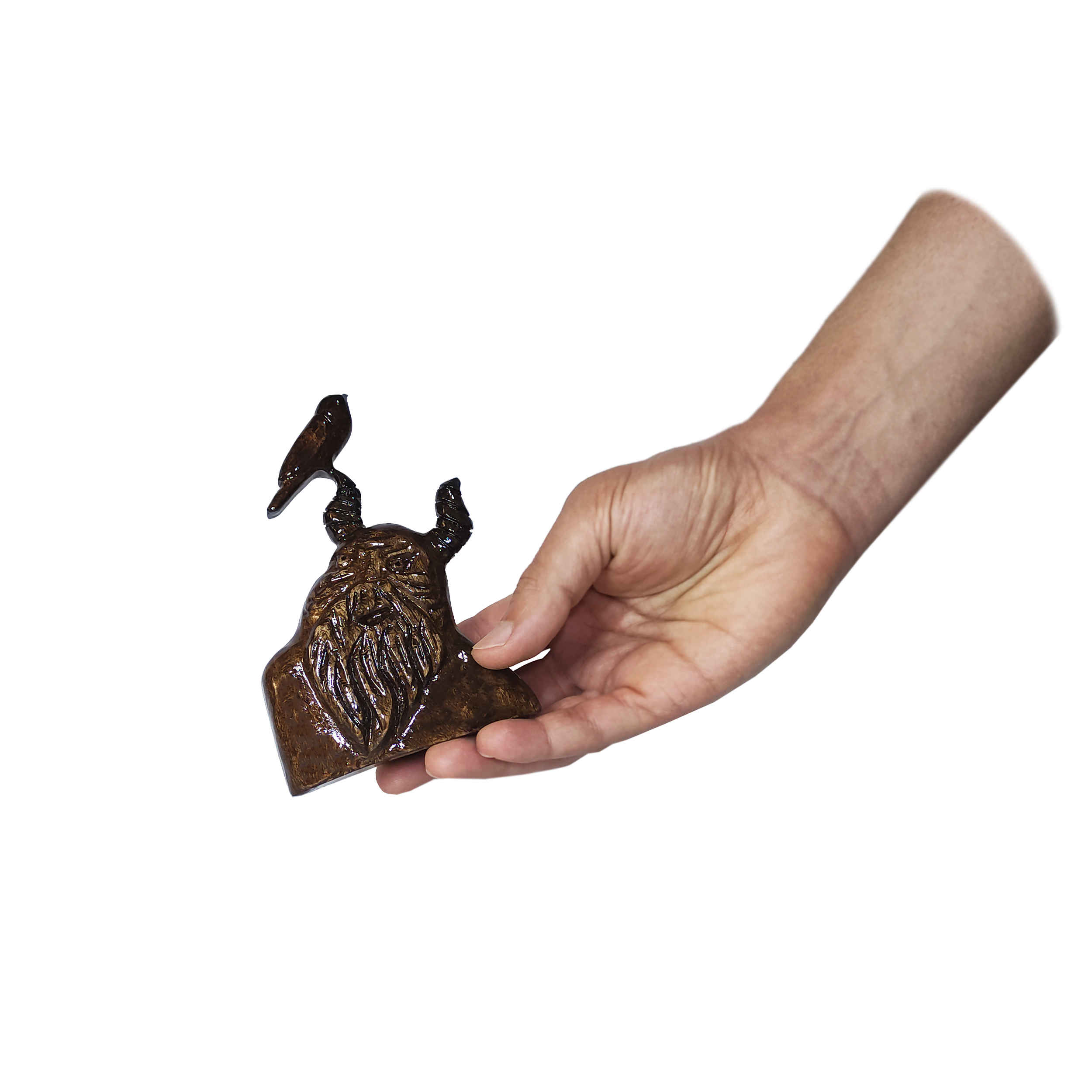 Sculpture de chat en polyester style assis – Design floral mignon et unique pour la décoration