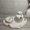 Plateau en béton déformé – Pièce décorative moderne au design unique pour la maison ou le bureau