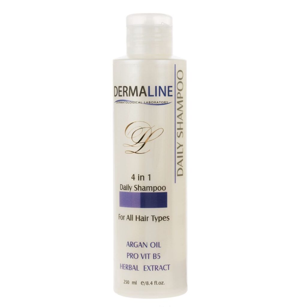 Dermaline Shampooing Soin Quotidien 4 en 1 - Nettoyage Doux pour Cheveux Sains & Souples