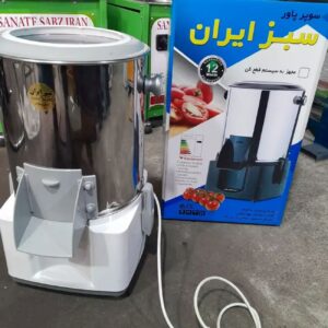 Hachoir Électrique à Légumes 6 Litres 220V – Marque Sabz Iran Couleur Blanche