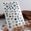 Autocollants pour ongles Mauvais Œil – Designs tendance pour la force, la protection et le style (pack de 4)