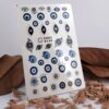 Autocollants pour ongles Mauvais Œil – Designs tendance pour la force, la protection et le style (pack de 4)