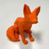 Figurine géométrique de renard cubisme - Art moderne fait main