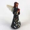 Statue d'ange gracieux avec bouquet - Symbole de sérénité et d'élégance 2 pièces