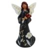 Statue d'ange gracieux avec bouquet - Symbole de sérénité et d'élégance 2 pièces