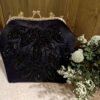 Pochette Brodée à la Main avec Perles – Motif de Feuilles – Élégante et Brillante