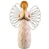Figurine artisanale d'ange avec ailes en fil - Symbole de paix et de sérénité