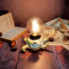 Lampe de table tortue en céramique faite main – lampe artistique et unique pour une touche stylée