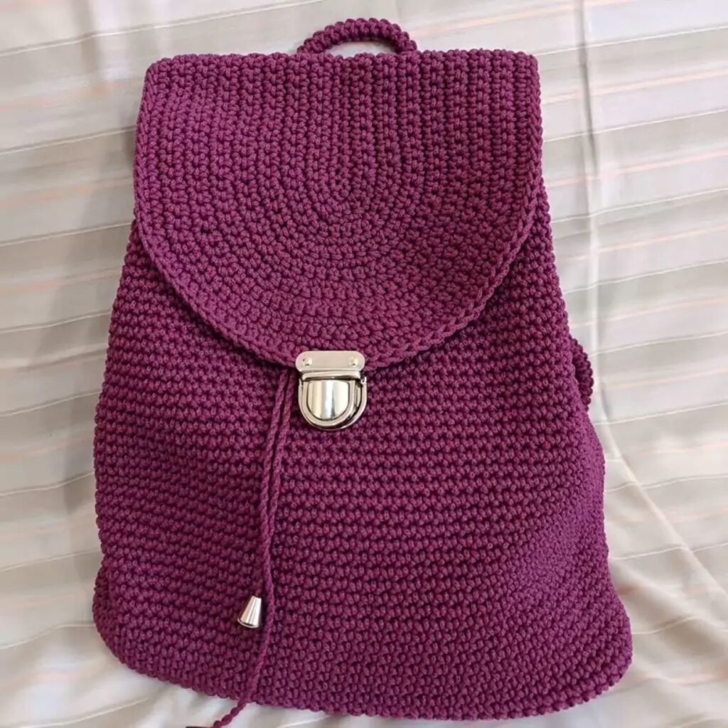 Sac au Crochet Fait Main Unique et Élégant pour Toutes Occasions en Violet
