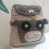 Sac à Dos au Crochet Fait Main pour Enfants avec Design de Dessin Animé – Mignon et Stylé