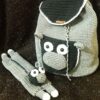 Sac à Dos Tricoté à la Main avec Trousse Coordinée – Mignon et Fonctionnel