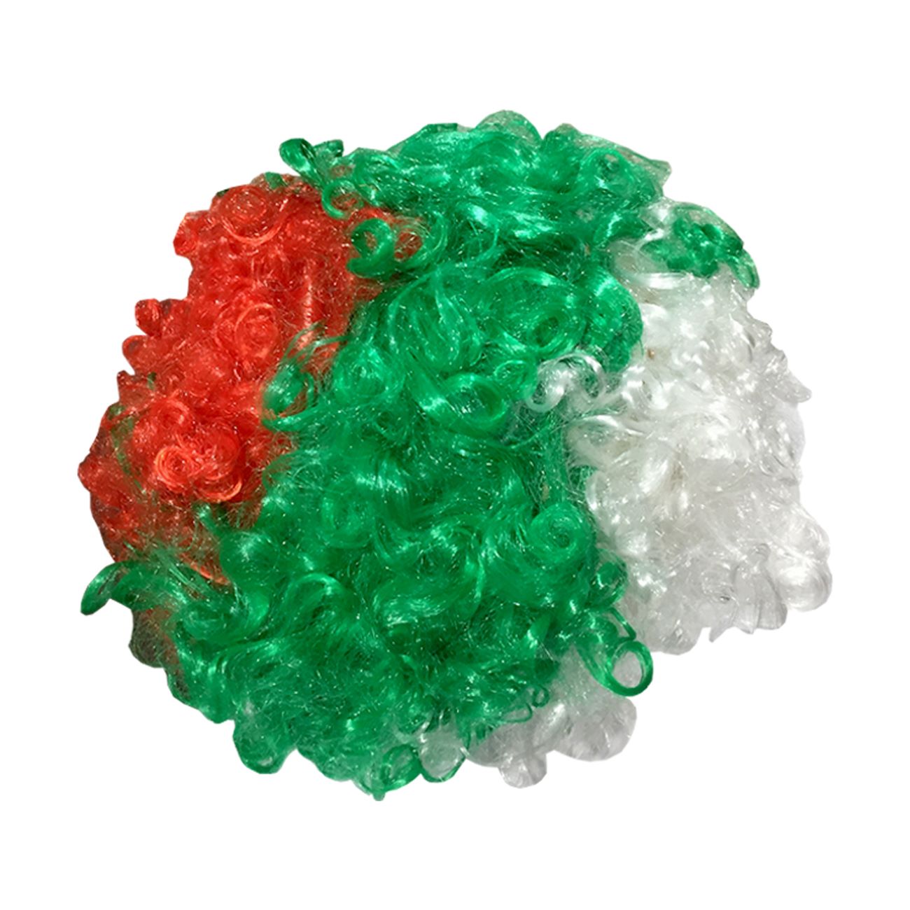 Perruque fan aux couleurs du drapeau iranien – Parfaite pour supporter l’équipe de football d’Iran