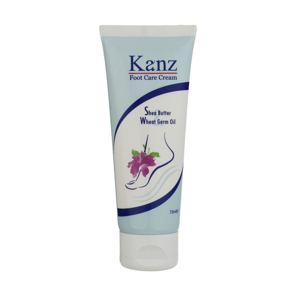 Crème pour Crevasses des Pieds Kanz - Réparation Intensive pour Pieds Secs & Fissurés, 300 ml (Pack de 4)