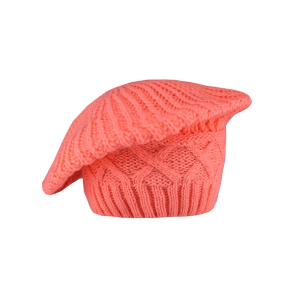 Béret français tricoté en coton, style classique pour l'hiver