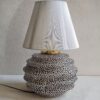 Lampe de table en céramique à imprimé léopard chic – une touche audacieuse et élégante