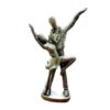 Sculpture de danseur momie en or et argent - Chef-d'œuvre artistique exquis pour la décoration intérieure
