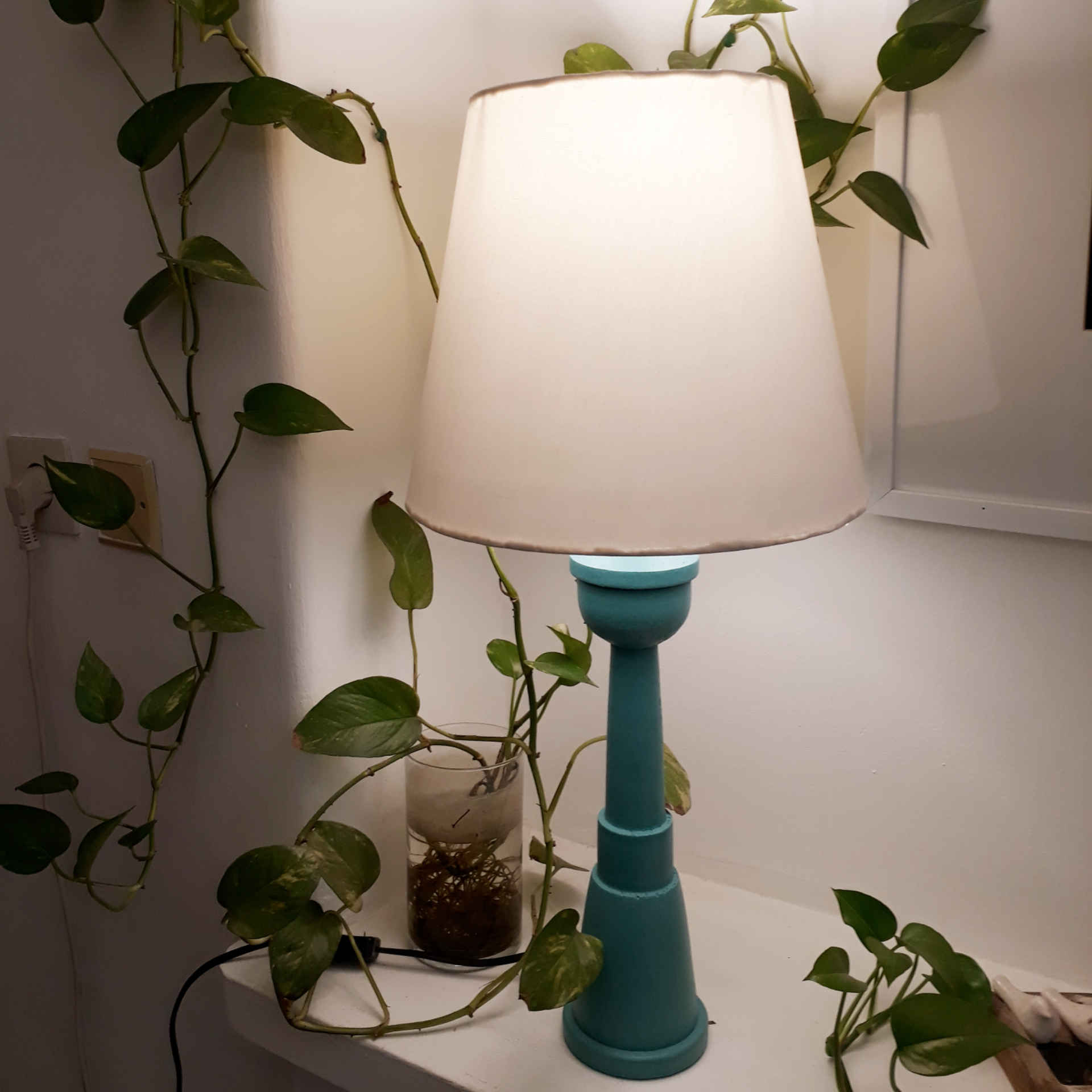 Lampe de chevet veilleuse d’ambiance – lumière beige pour chambre, lecture, etc.