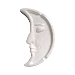Cendrier fantaisie en céramique – Lune en croissant, accessoire unique pour fumeurs