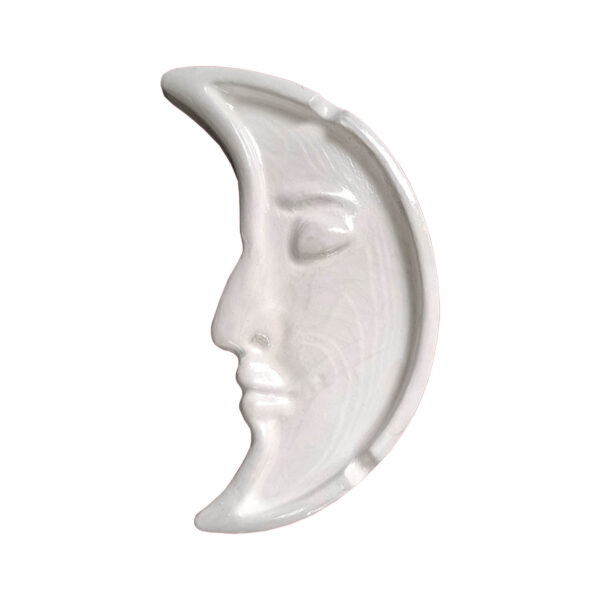 Cendrier fantaisie en céramique – Lune en croissant, accessoire unique pour fumeurs