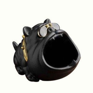 Cendrier fantaisie – Cadeau parfait pour fumeur avec design de chien à bouche ouverte