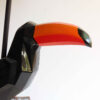 Lampe de table fantaisie – design toucan fait main avec abat-jour en tissu pour une ambiance chaleureuse