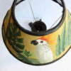 Lampe de table fantaisie – design toucan fait main avec abat-jour en tissu pour une ambiance chaleureuse
