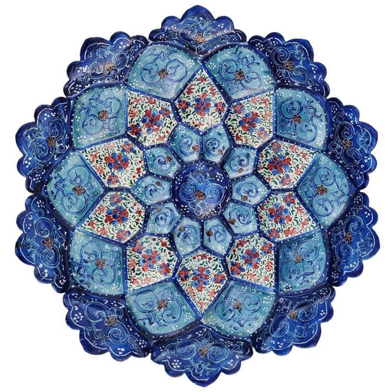 Assiette décorative en cuivre Minakari persan – Un mélange d'art et de patrimoine