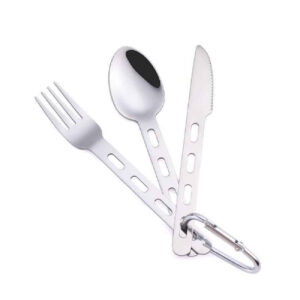 Ensemble de Couverts de Voyage Portable – Compact et Facile à Transporter, Parfait pour Toutes vos Aventures